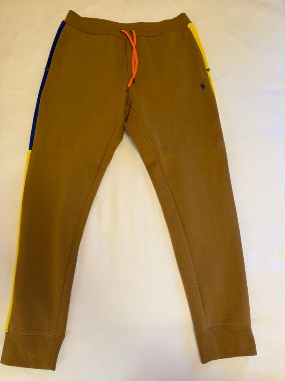 Polo by Ralph Lauren Orange and Brown Colorblock Jogger Set - Picture 8 of 11